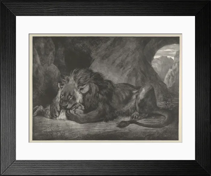 Framed Print : Lion of the Atlas Mountains, 1829-30. 1829-30. Creator: Eugene Delacroix Framed Print : Lion of the Atlas Mountains, 1829-30. 1829-30. Creator: Eugene Delacroix
