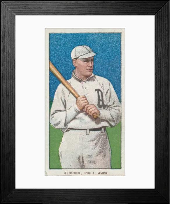 Framed Print : Oldring, Philadelphia, American League, from the White Border series (T206) for the Ame Framed Print : Oldring, Philadelphia, American League, from the White Border series (T206) for the Ame
