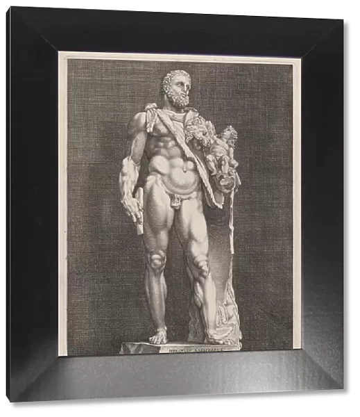 The Emperor Commodus as Hercules, 1592. 1592. Creator: Hendrik Goltzius