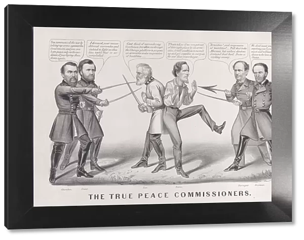 The True Peace Commissioners, 1865. 1865. Creators: Nathaniel Currier