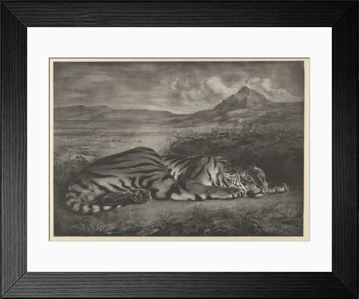 Framed Print : Royal Tiger, 1829. 1829. Creator: Eugene Delacroix Framed Print : Royal Tiger, 1829. 1829. Creator: Eugene Delacroix