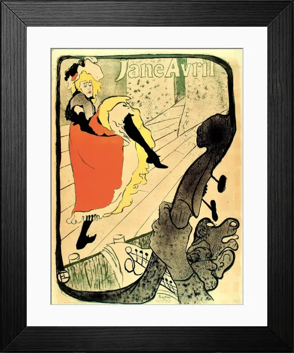 Framed Print : Jane Avril, 1893. 1893. Creator: Henri de Toulouse-Lautrec Framed Print : Jane Avril, 1893. 1893. Creator: Henri de Toulouse-Lautrec