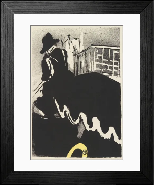 Framed Print : The Final Outing (from The Old Tales), 1893. 1893. Creator: Henri de Toulouse-Lautrec Framed Print : The Final Outing (from The Old Tales), 1893. 1893. Creator: Henri de Toulouse-Lautrec