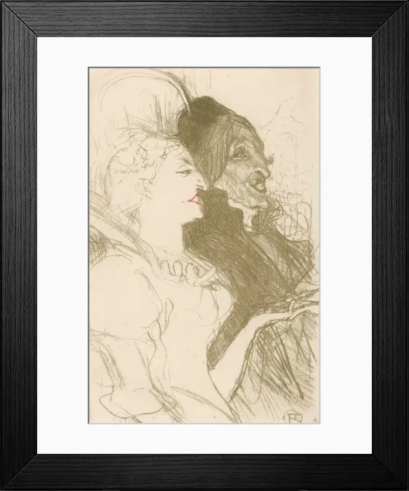 Framed Print : Carnival, 1894. 1894. Creator: Henri de Toulouse-Lautrec Framed Print : Carnival, 1894. 1894. Creator: Henri de Toulouse-Lautrec