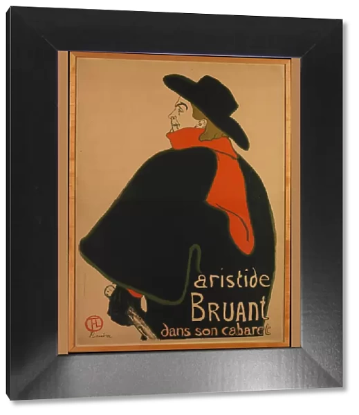 Aristide Bruant, at His Cabaret, 1893. 1893. Creator: Henri de Toulouse-Lautrec