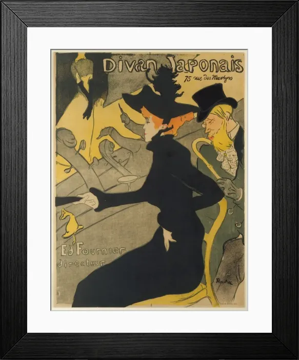 Framed Print : Divan Japonais, 1892-93. 1892-93. Creator: Henri de Toulouse-Lautrec Framed Print : Divan Japonais, 1892-93. 1892-93. Creator: Henri de Toulouse-Lautrec