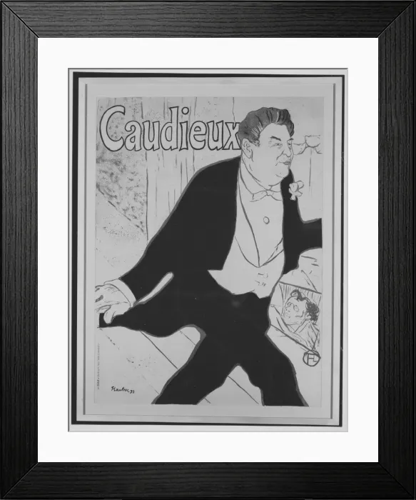 Framed Print : Caudieux, 1893. 1893. Creator: Henri de Toulouse-Lautrec Framed Print : Caudieux, 1893. 1893. Creator: Henri de Toulouse-Lautrec