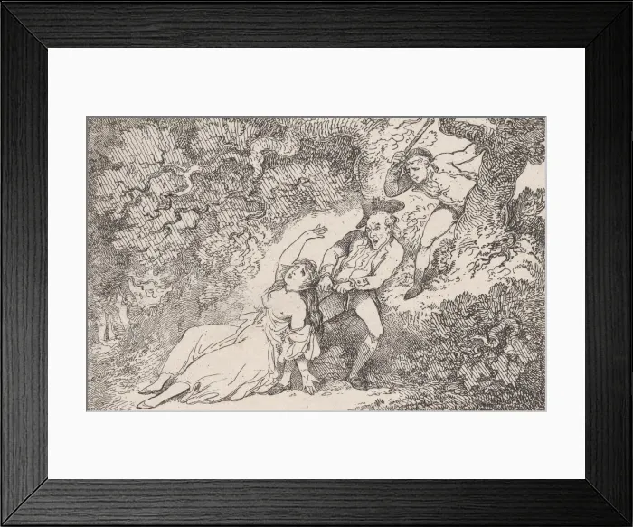 Framed Print : Tom Jones Rescues Mrs Waters from the Violence of Northerton Framed Print : Tom Jones Rescues Mrs Waters from the Violence of Northerton