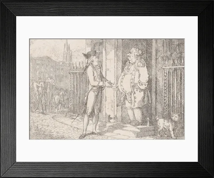 Framed Print : Tom Jones Refused Admittance by the Noblemans Porter, from Framed Print : Tom Jones Refused Admittance by the Noblemans Porter, from