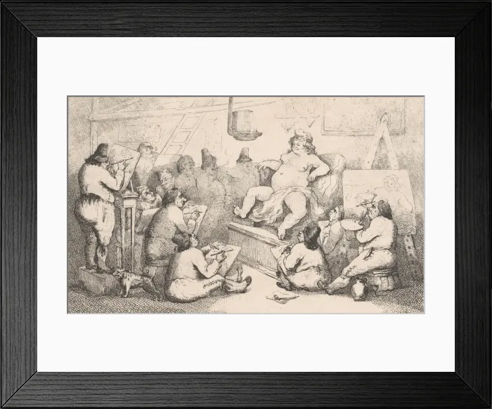 Framed Print : Dutch Academy, March 1792. March 1792. Creator: Thomas Rowlandson Framed Print : Dutch Academy, March 1792. March 1792. Creator: Thomas Rowlandson