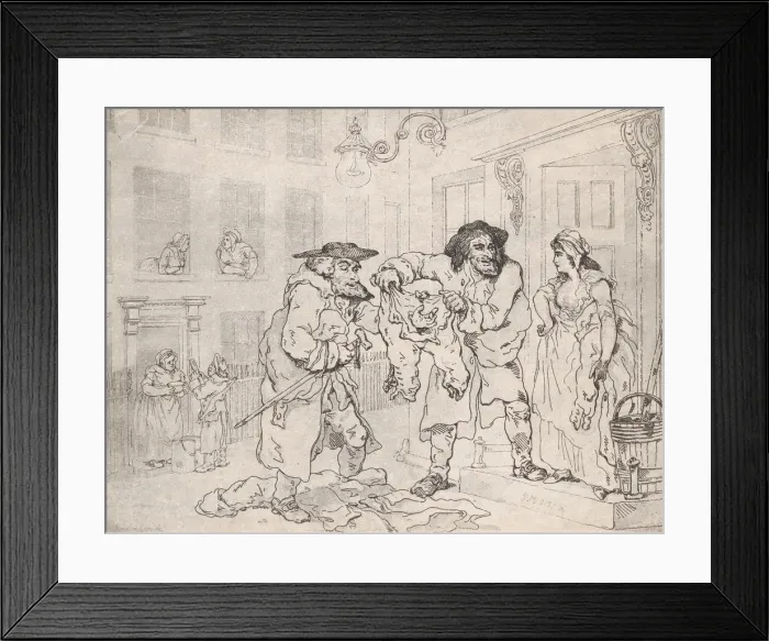 Framed Print : Traffic, 1791. 1791. Creator: Thomas Rowlandson Framed Print : Traffic, 1791. 1791. Creator: Thomas Rowlandson