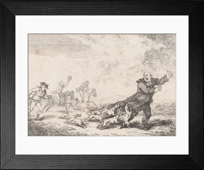 Framed Print : Parson Adams Engaged In A Perilous Hunting Adventure, from