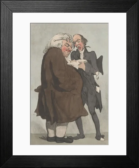 Framed Print : An Author & Bookseller, July 14, 1797. July 14, 1797. Creator: Thomas Rowlandson Framed Print : An Author & Bookseller, July 14, 1797. July 14, 1797. Creator: Thomas Rowlandson