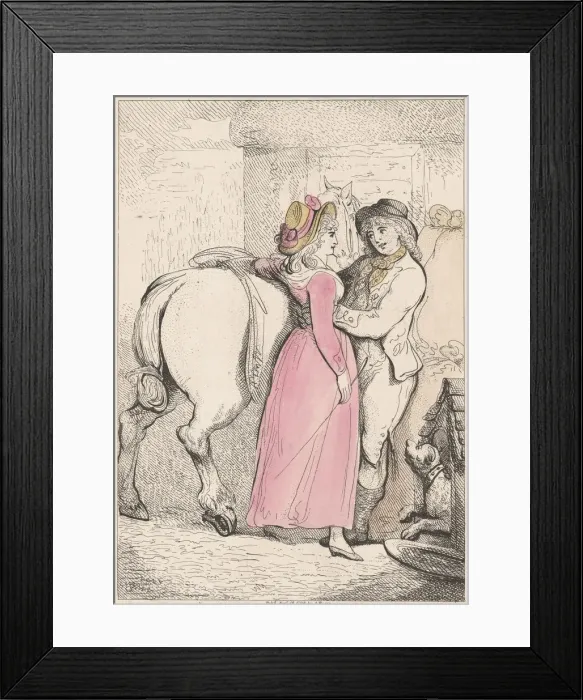 Framed Print : The Millers Love, August 18, 1798. August 18, 1798. Creator: Thomas Rowlandson Framed Print : The Millers Love, August 18, 1798. August 18, 1798. Creator: Thomas Rowlandson