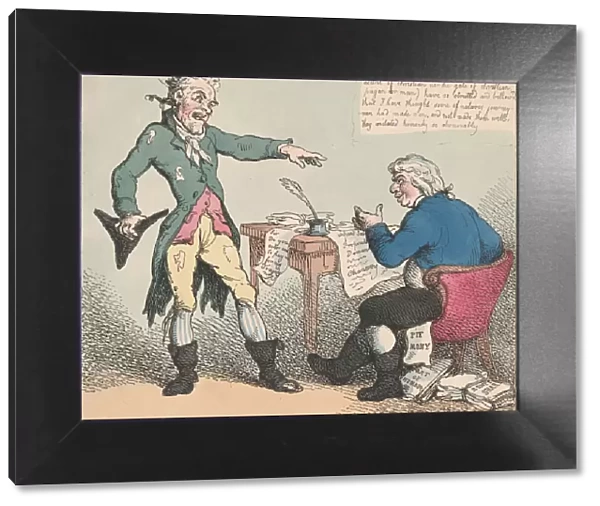 A Theatrical Candidate, 1797. 1797. Creator: Thomas Rowlandson