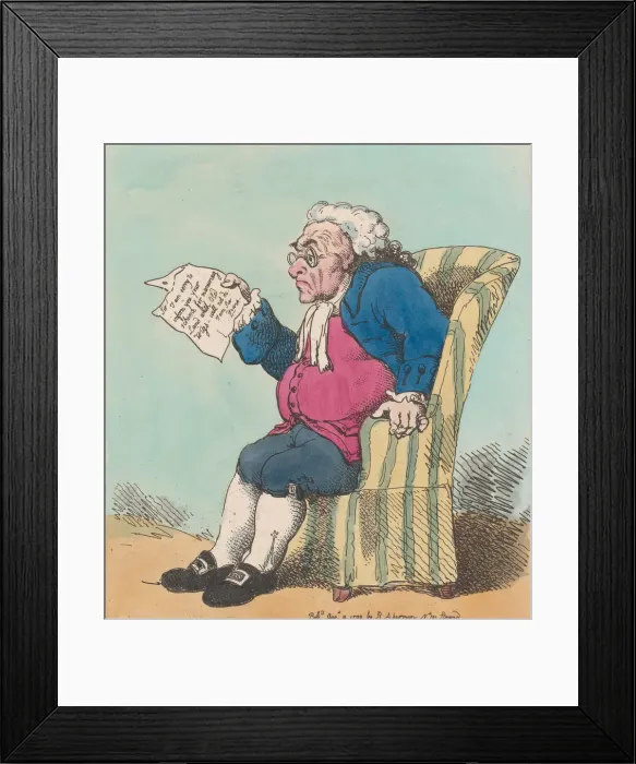 Framed Print : Bad Speculation, August 10, 1799. August 10, 1799. Creator: Thomas Rowlandson Framed Print : Bad Speculation, August 10, 1799. August 10, 1799. Creator: Thomas Rowlandson