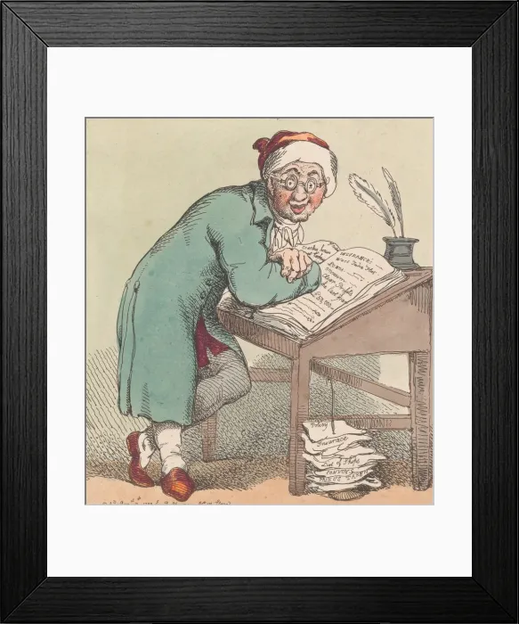 Framed Print : Good Speculation!, August 10, 1799. August 10, 1799. Creator: Thomas Rowlandson Framed Print : Good Speculation!, August 10, 1799. August 10, 1799. Creator: Thomas Rowlandson