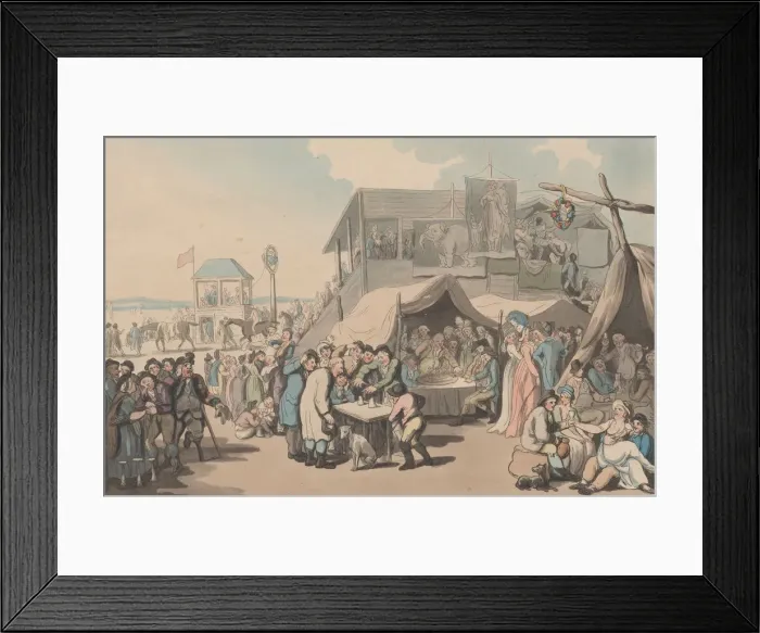 Framed Print : Between Heats [The Course], January 1, 1799. January 1, 1799. Creator: Thomas Rowlandson