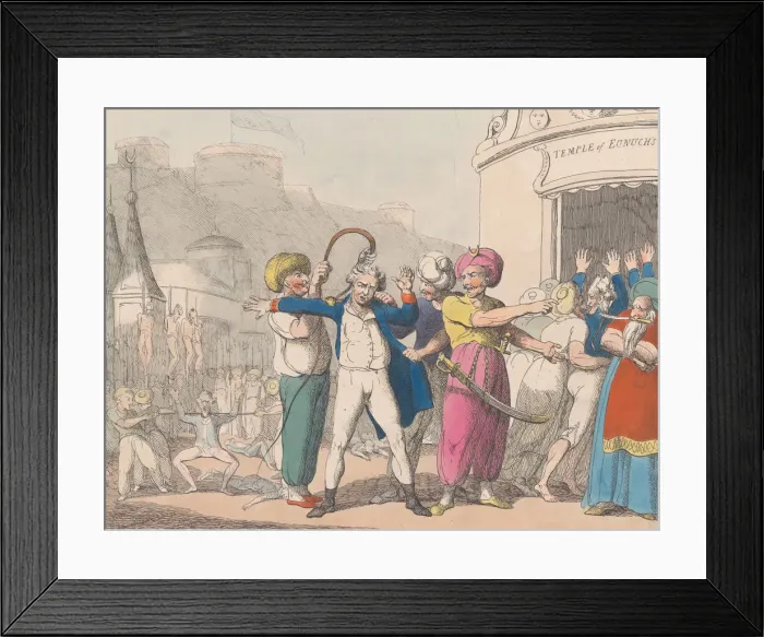 Framed Print : Fraternization in Grand Cairo, or The Mad General & his Bonny Party Likely to Framed Print : Fraternization in Grand Cairo, or The Mad General & his Bonny Party Likely to