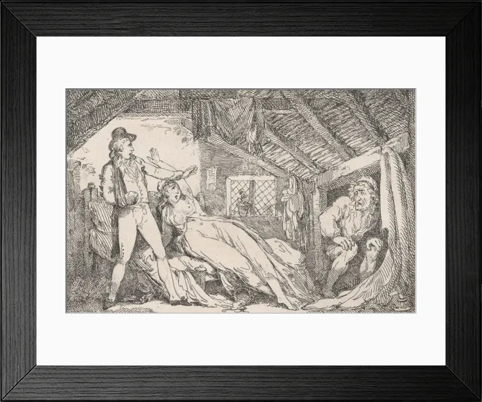 Framed Print : Tom Jones detects the Philsopher in Black Molls Bed Chamber Framed Print : Tom Jones detects the Philsopher in Black Molls Bed Chamber
