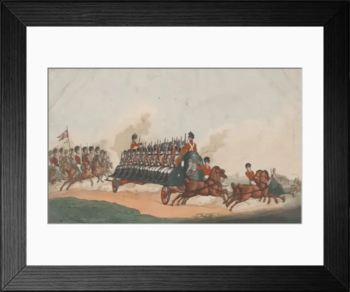 Framed Print : Expedition, or Military Fly, May 16, 1798. May 16, 1798. Creator: Thomas Rowlandson Framed Print : Expedition, or Military Fly, May 16, 1798. May 16, 1798. Creator: Thomas Rowlandson
