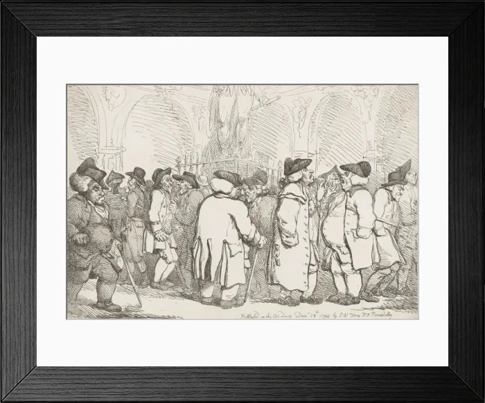 Framed Print : Bad News Upon Change, December 28, 1794. December 28, 1794. Creator: Thomas Rowlandson Framed Print : Bad News Upon Change, December 28, 1794. December 28, 1794. Creator: Thomas Rowlandson