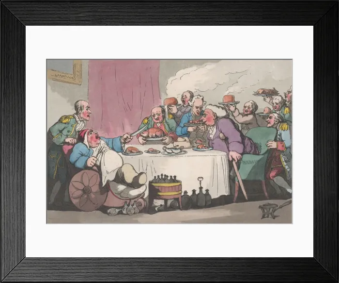 Framed Print : Comforts of Bath, Plate 9, January 6, 1798. January 6, 1798. Creator: Thomas Rowlandson Framed Print : Comforts of Bath, Plate 9, January 6, 1798. January 6, 1798. Creator: Thomas Rowlandson