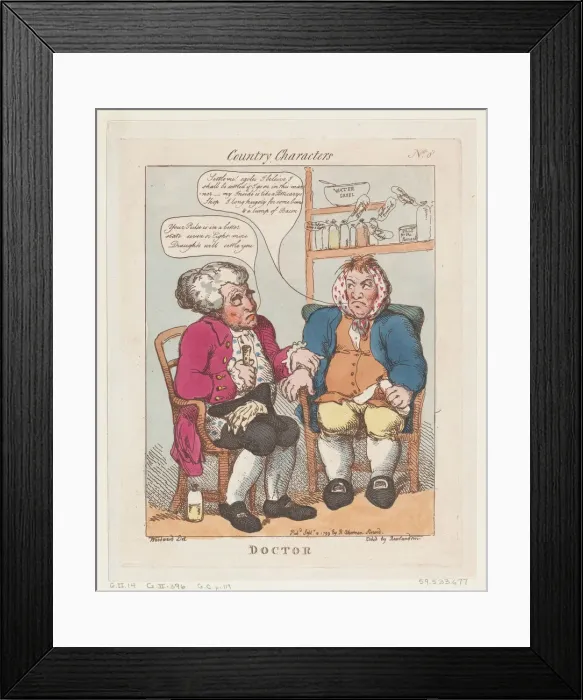 Framed Print : Doctor, September 10, 1799. September 10, 1799. Creator: Thomas Rowlandson Framed Print : Doctor, September 10, 1799. September 10, 1799. Creator: Thomas Rowlandson