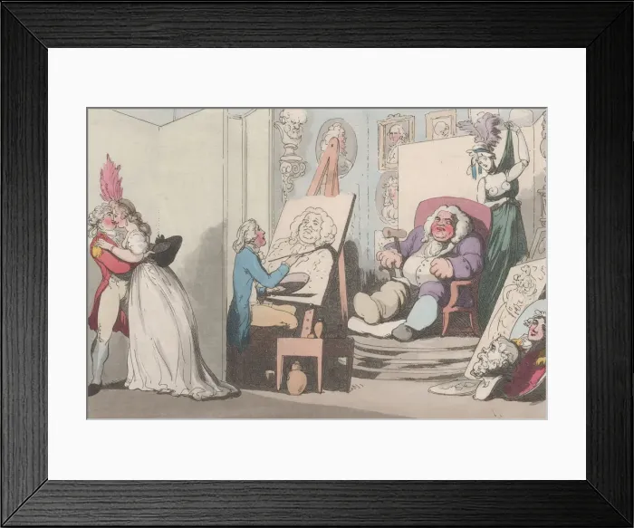 Framed Print : Comforts of Bath, Plate 6, January 6, 1798. January 6, 1798. Creator: Thomas Rowlandson Framed Print : Comforts of Bath, Plate 6, January 6, 1798. January 6, 1798. Creator: Thomas Rowlandson