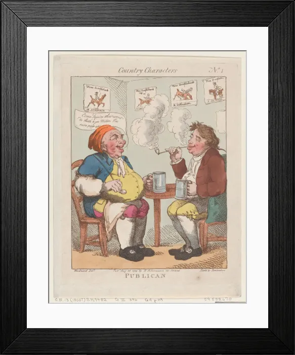 Framed Print : Publican, August 30, 1799. August 30, 1799. Creator: Thomas Rowlandson Framed Print : Publican, August 30, 1799. August 30, 1799. Creator: Thomas Rowlandson
