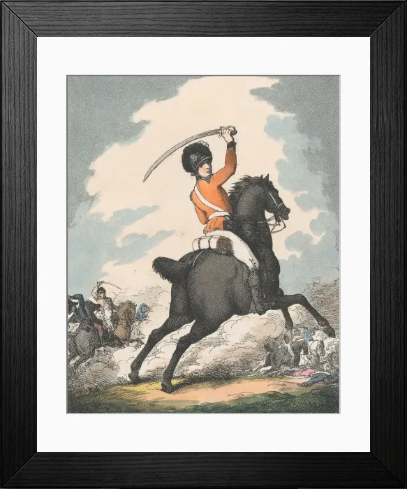Framed Print : St Georges Guard, 1798. 1798. Creator: Thomas Rowlandson Framed Print : St Georges Guard, 1798. 1798. Creator: Thomas Rowlandson
