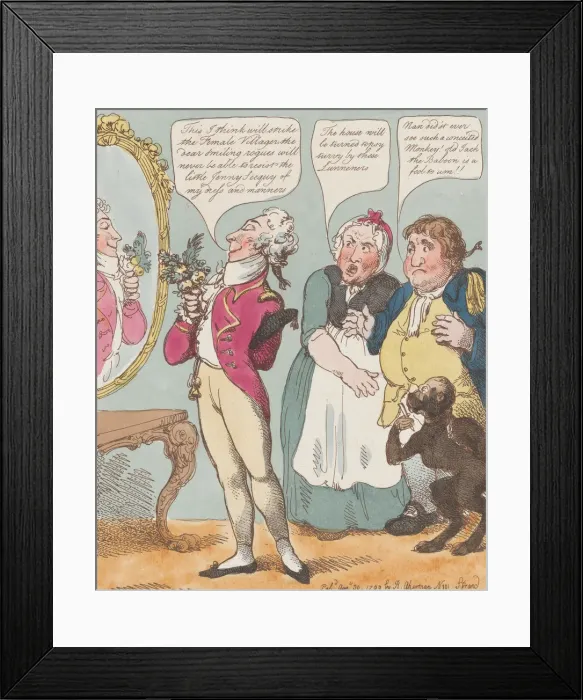 Framed Print : Footman, August 30, 1799. August 30, 1799. Creator: Thomas Rowlandson