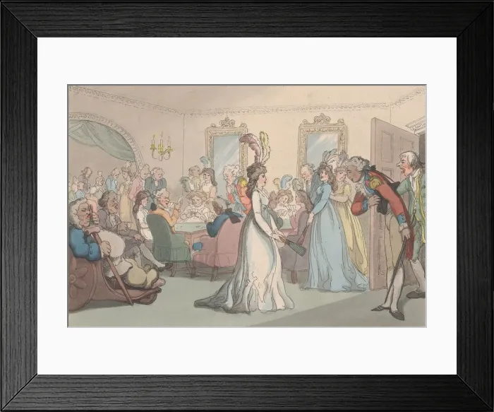 Framed Print : Comforts of Bath, Plate 8, January 6, 1798. January 6, 1798. Creator: Thomas Rowlandson Framed Print : Comforts of Bath, Plate 8, January 6, 1798. January 6, 1798. Creator: Thomas Rowlandson