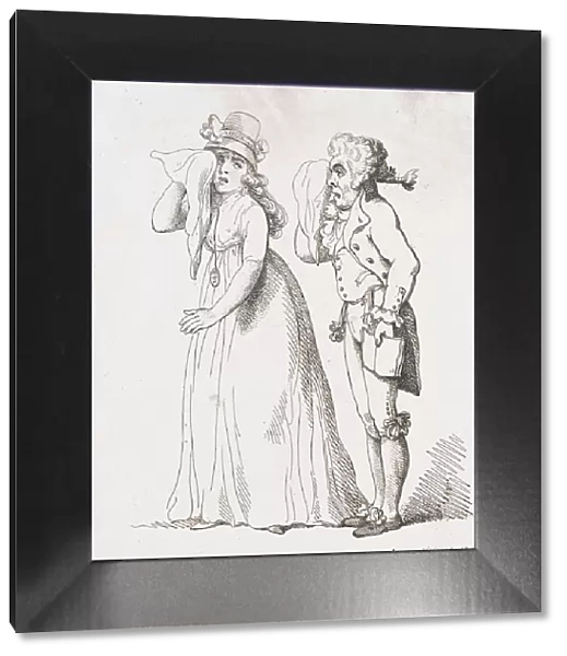 Sympathetic Lovers, February 6, 1797. February 6, 1797. Creator: Thomas Rowlandson