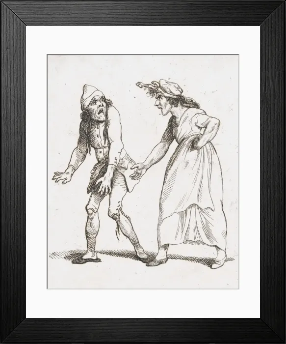 Framed Print : Quarrelsome Lovers, January 2, 1797. January 2, 1797. Creator: Thomas Rowlandson Framed Print : Quarrelsome Lovers, January 2, 1797. January 2, 1797. Creator: Thomas Rowlandson