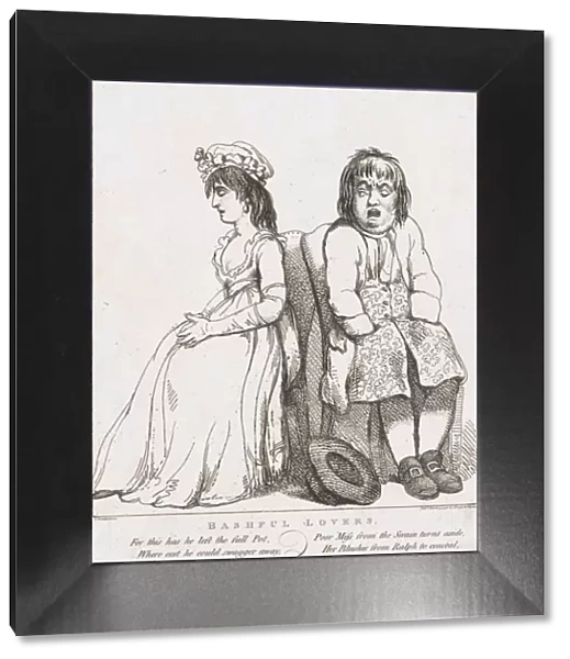 Bashful Lovers, March 15, 1798. March 15, 1798. Creator: Thomas Rowlandson