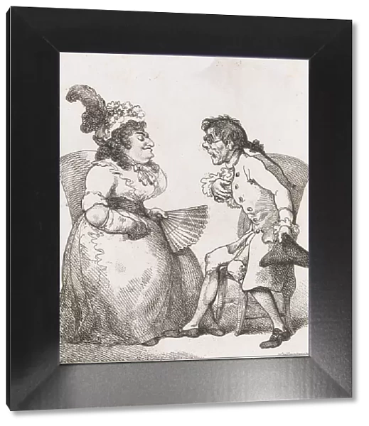 Platonic Lovers, August 1, 1797. August 1, 1797. Creator: Thomas Rowlandson