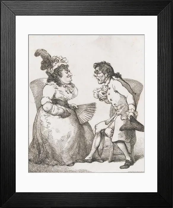 Framed Print : Platonic Lovers, August 1, 1797. August 1, 1797. Creator: Thomas Rowlandson Framed Print : Platonic Lovers, August 1, 1797. August 1, 1797. Creator: Thomas Rowlandson