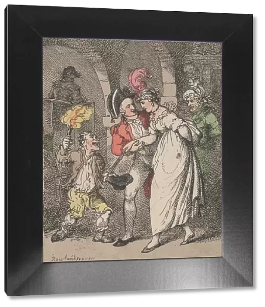 Light Your Honor, Coach unhired, 1811. 1811. Creator: Thomas Rowlandson