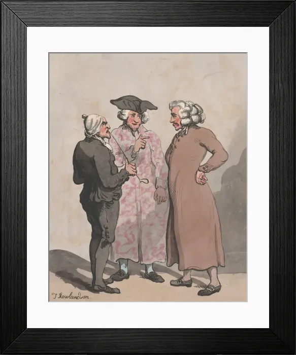 Framed Print : Dutch Merchants Sketched at Amsterdam, 1796-97. 1796-97. Creator: Thomas Rowlandson Framed Print : Dutch Merchants Sketched at Amsterdam, 1796-97. 1796-97. Creator: Thomas Rowlandson