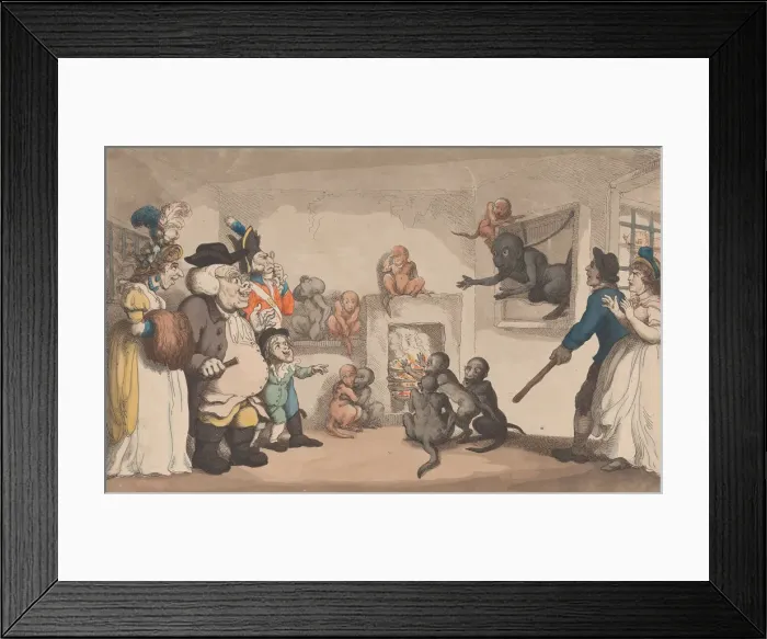 Framed Print : The Monkey Room in the Tower, December 20, 1799. December 20, 1799 Framed Print : The Monkey Room in the Tower, December 20, 1799. December 20, 1799
