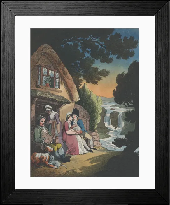 Framed Print : The Visit, August 1, 1799. August 1, 1799. Creator: Thomas Rowlandson Framed Print : The Visit, August 1, 1799. August 1, 1799. Creator: Thomas Rowlandson