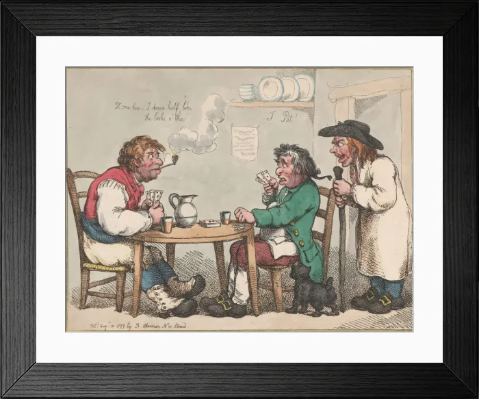 Framed Print : A Game at Put in a Country Alehouse, August 10, 1799. August 10, 1799 Framed Print : A Game at Put in a Country Alehouse, August 10, 1799. August 10, 1799
