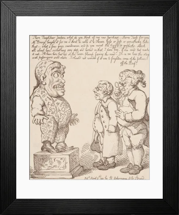 Framed Print : Taste, April 2, 1801. April 2, 1801. Creator: Thomas Rowlandson Framed Print : Taste, April 2, 1801. April 2, 1801. Creator: Thomas Rowlandson