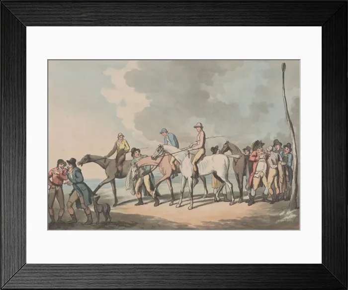 Framed Print : Mounting [The Mount], January 1, 1799. January 1, 1799. Creator: Thomas Rowlandson