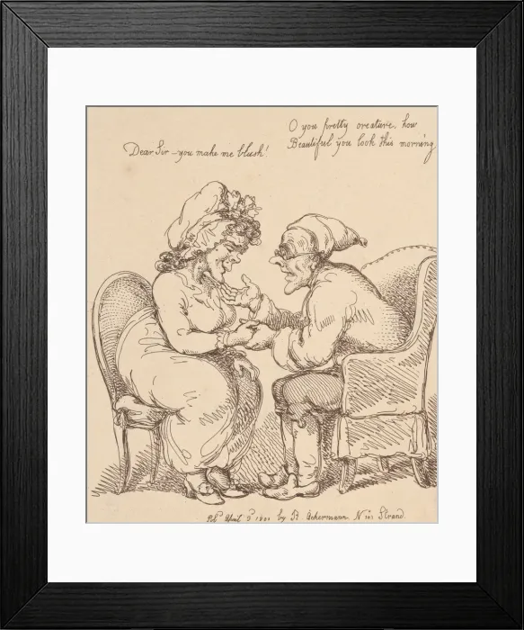 Framed Print : Fancy, July 20, 1801. July 20, 1801. Creator: Thomas Rowlandson Framed Print : Fancy, July 20, 1801. July 20, 1801. Creator: Thomas Rowlandson