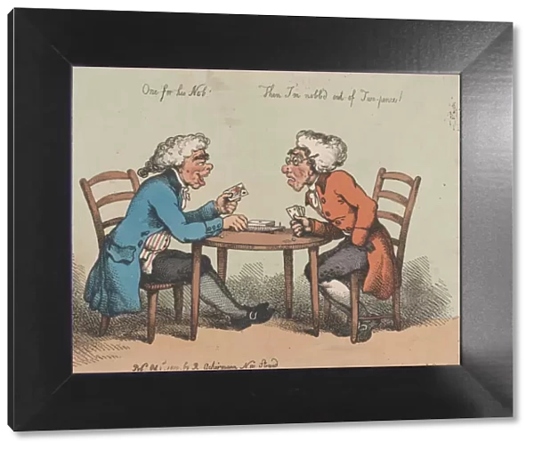 Two Penny Cribbage, October 1, 1810. October 1, 1810. Creator: Thomas Rowlandson