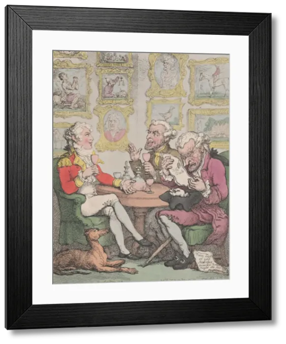 Framed Print : Raising the Wind, 1805-12. 1805-12. Creator: Thomas Rowlandson Framed Print : Raising the Wind, 1805-12. 1805-12. Creator: Thomas Rowlandson