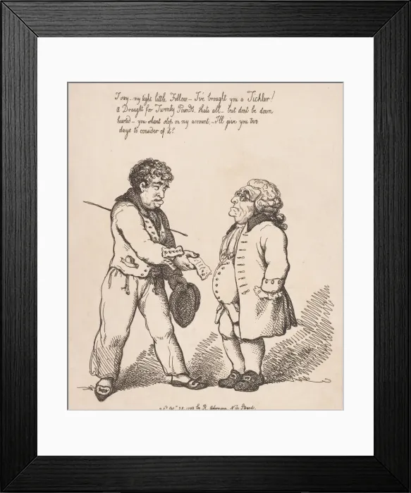 Framed Print : The Sailor and Banker, or the Firm in Danger, October 28, 1799. October 28, 1799 Framed Print : The Sailor and Banker, or the Firm in Danger, October 28, 1799. October 28, 1799