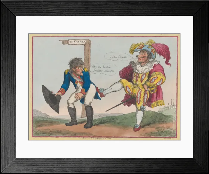Framed Print : A Spanish Pass-Port to France!!, September 12, 1808. September 12, 1808 Framed Print : A Spanish Pass-Port to France!!, September 12, 1808. September 12, 1808